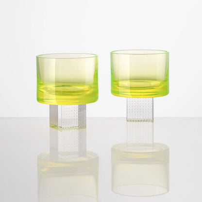 Cube whisky glass