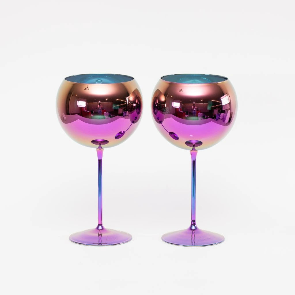 Bubble Glass Wine Set of 2 Pieces