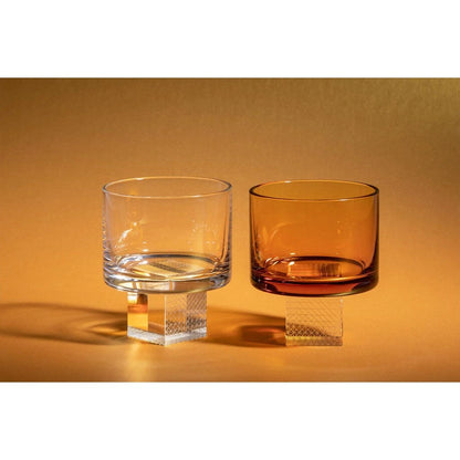 Cube whisky glass